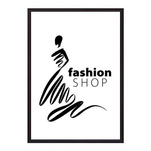 Постер в рамке Fashion shop 21х30 см в Леонардо