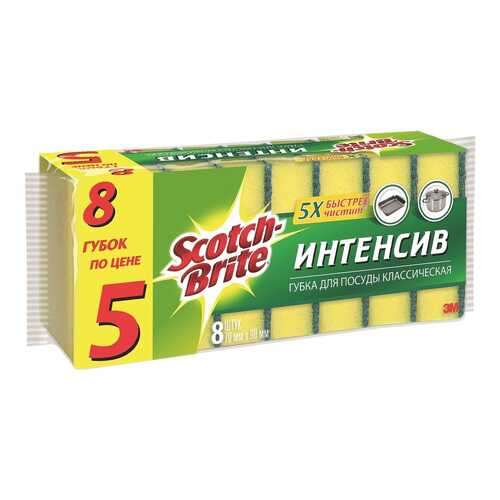 Губка для посуды Scotch-Brite классическая 8 шт. в Леонардо