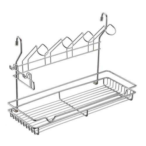 Полка на рейлинг комбинированная MX-420 хром глянец в Леонардо